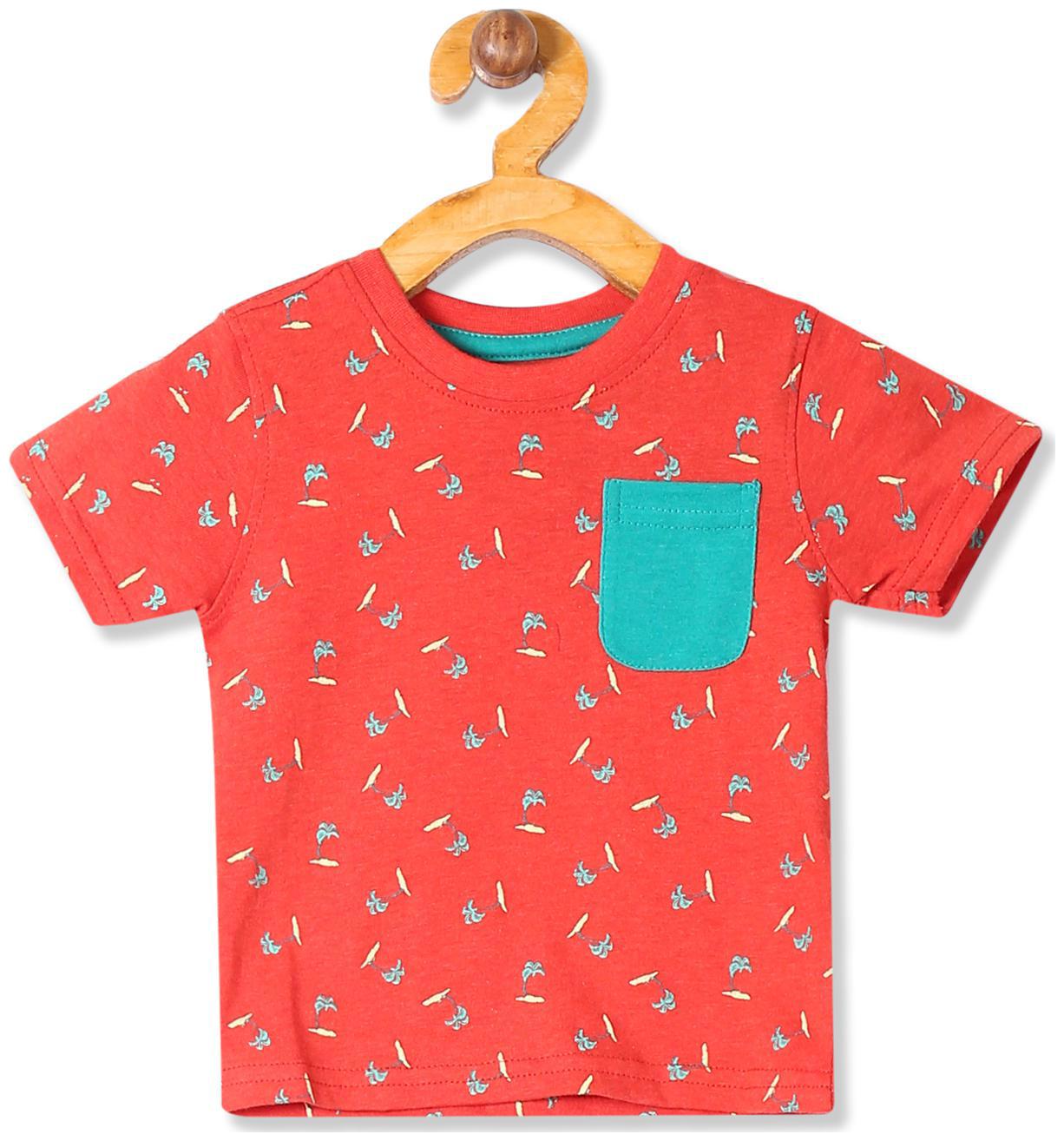 

Donuts Cotton Printed T shirt for Baby Boy - Red