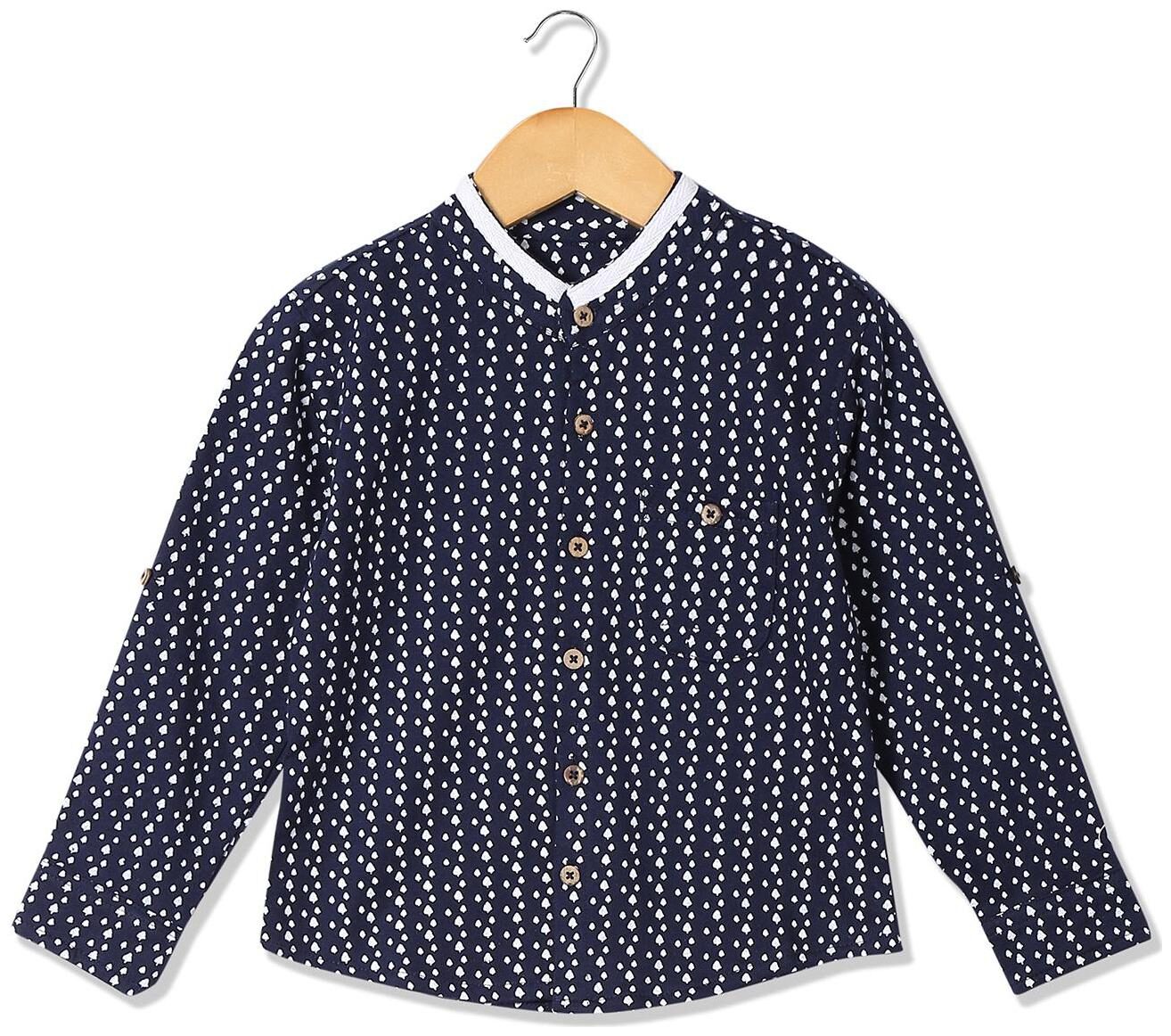 

Donuts Cotton Printed Shirt for Baby Boy - Blue