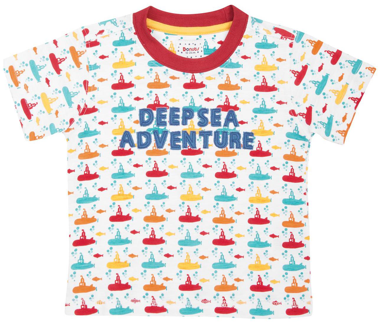 

Donuts Cotton Printed T shirt for Baby Boy - Multi