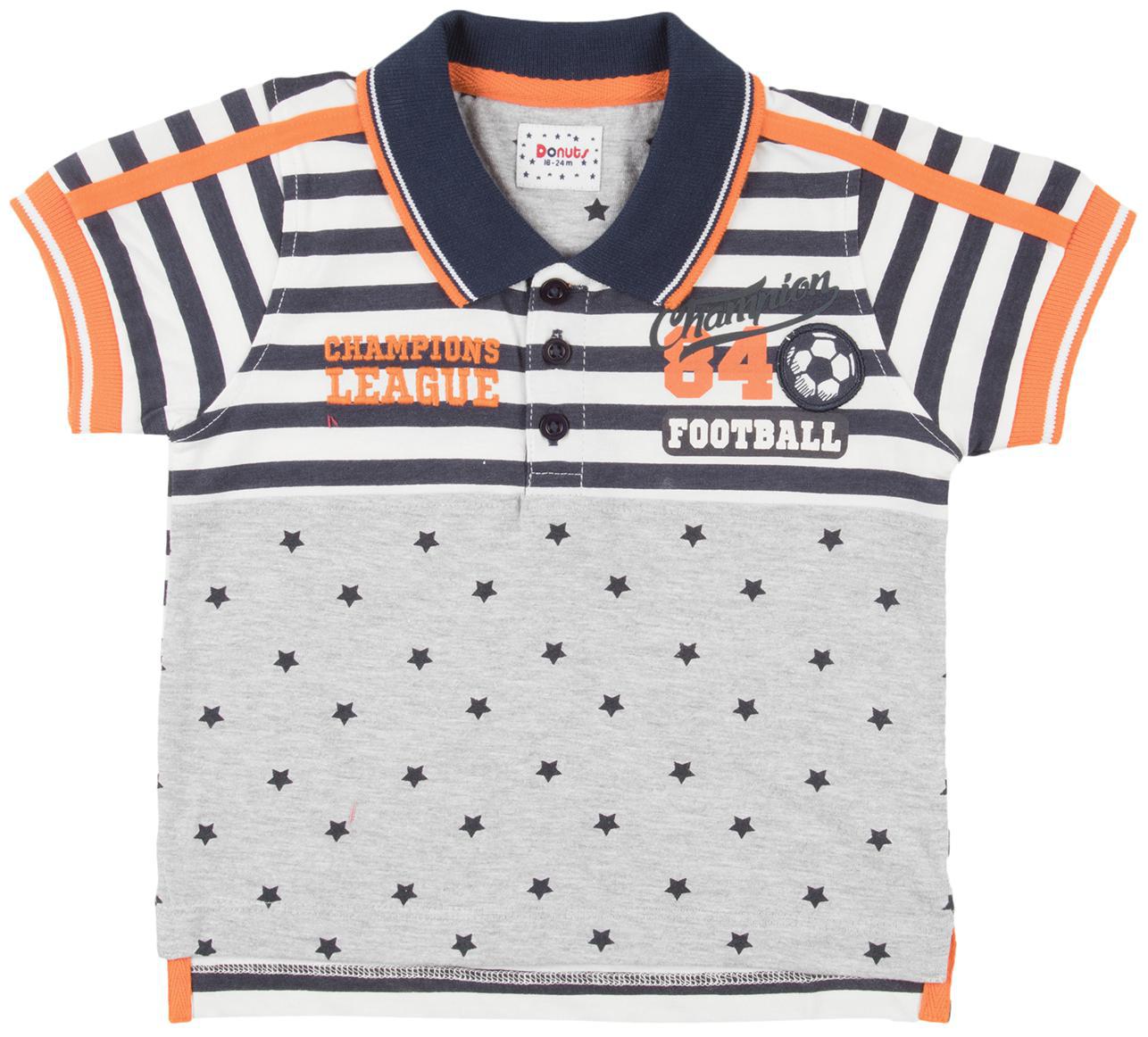 

Donuts Cotton Printed T shirt for Baby Boy - Grey