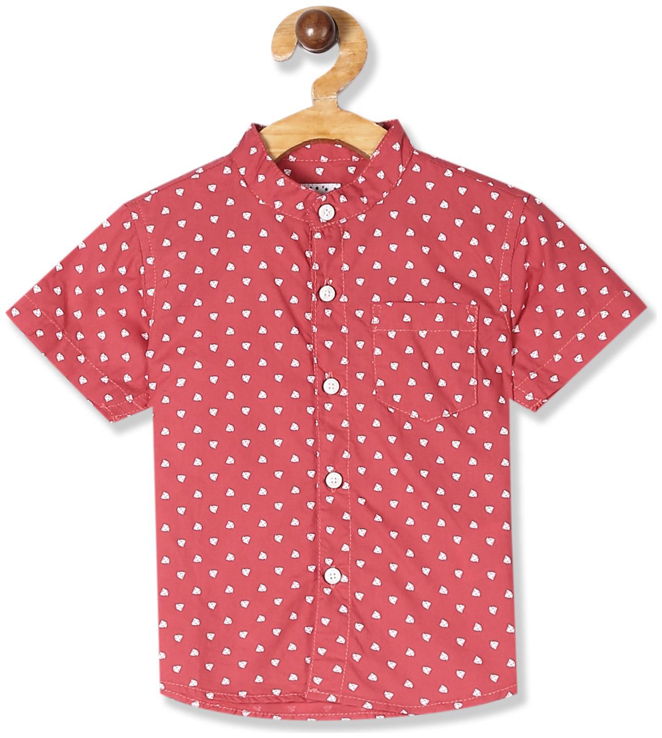 

Donuts Cotton Printed Shirt for Baby Boy - Red
