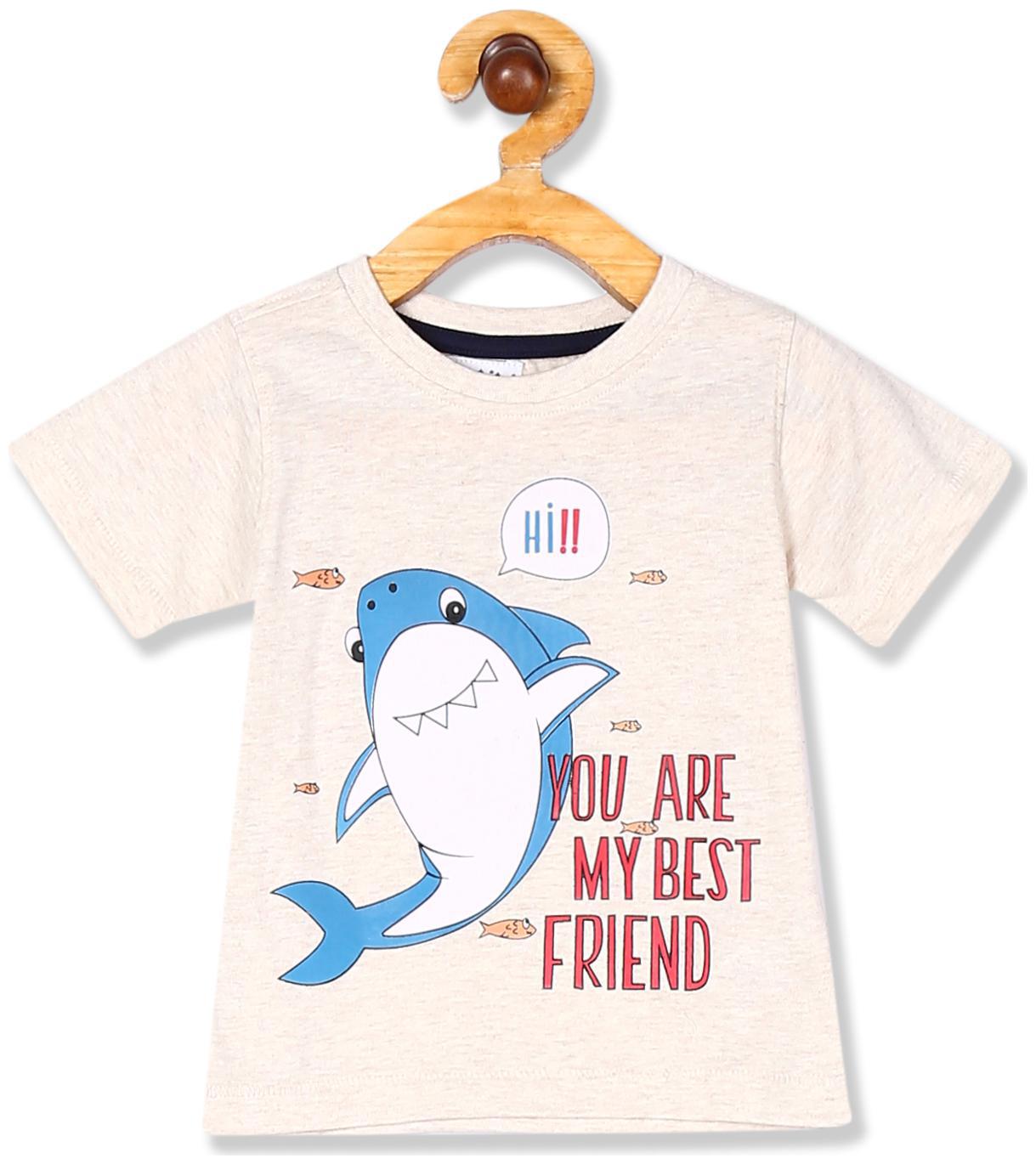 

Donuts Cotton Printed T shirt for Baby Boy - White