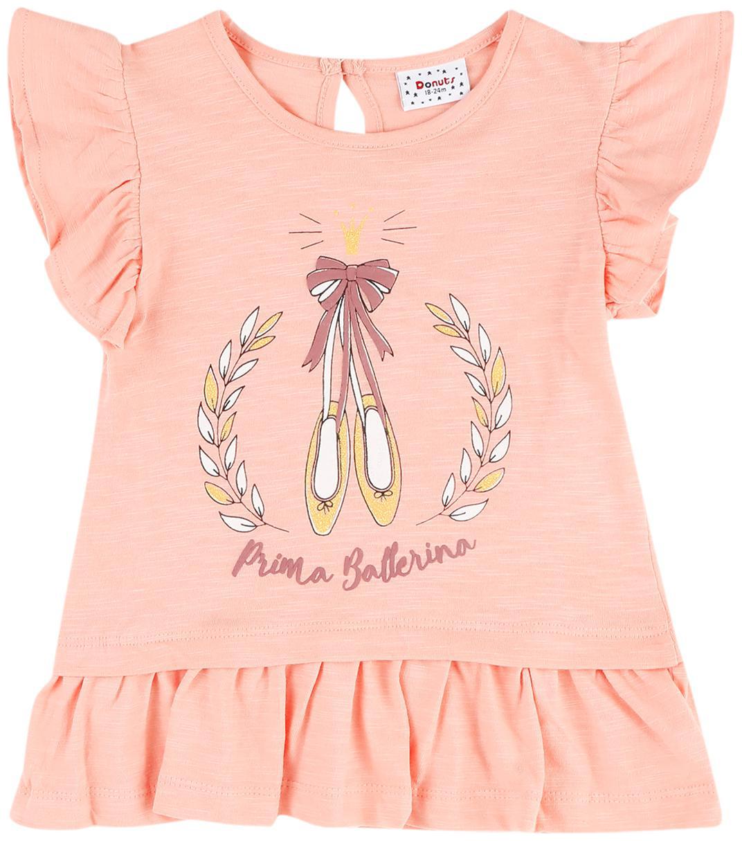 

Donuts Cotton Printed Top for Baby Girl - Pink