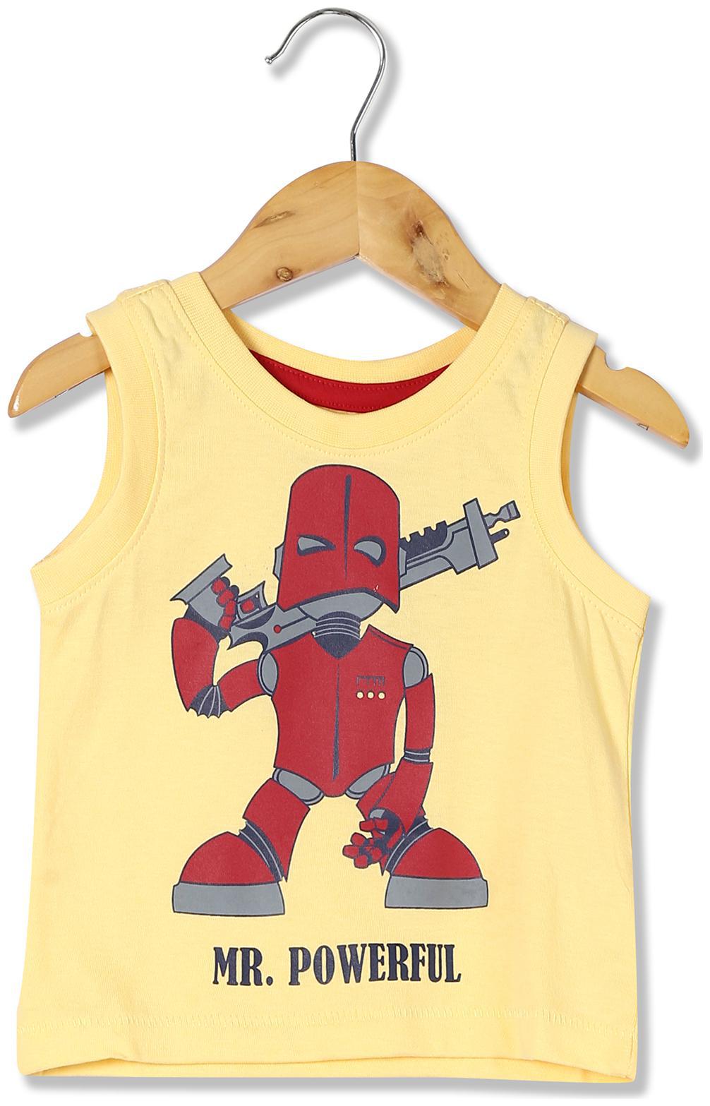 

Donuts Cotton Printed T shirt for Baby Boy - Yellow