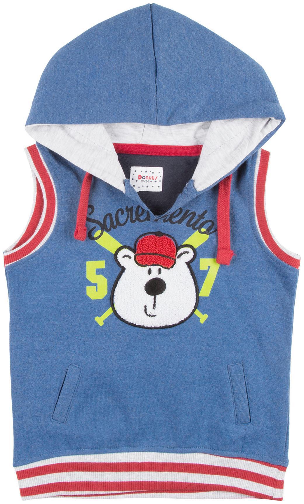 

Donuts Cotton Self design T shirt for Baby Boy - Blue