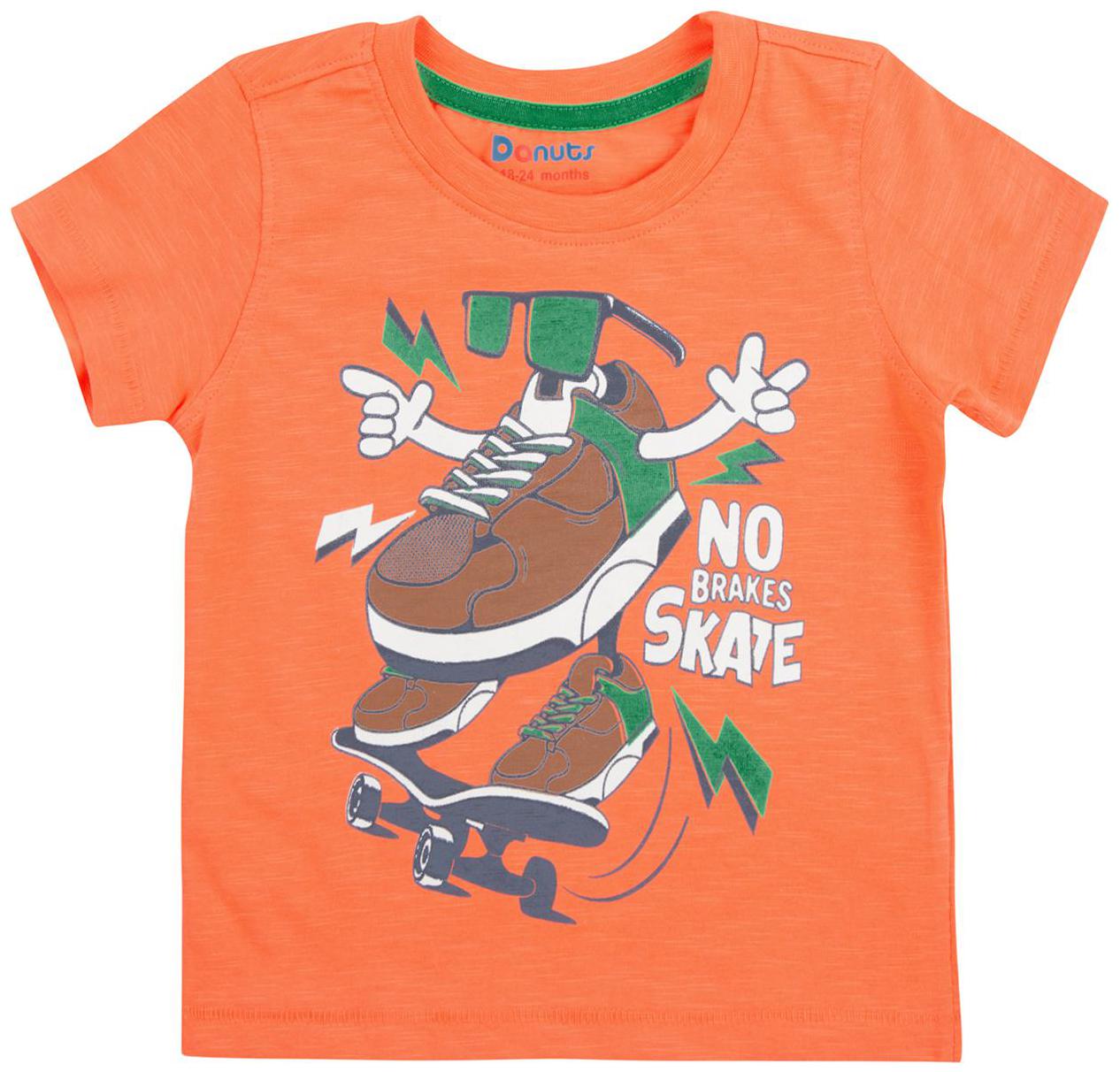 

Donuts Cotton Printed T shirt for Baby Boy - Orange