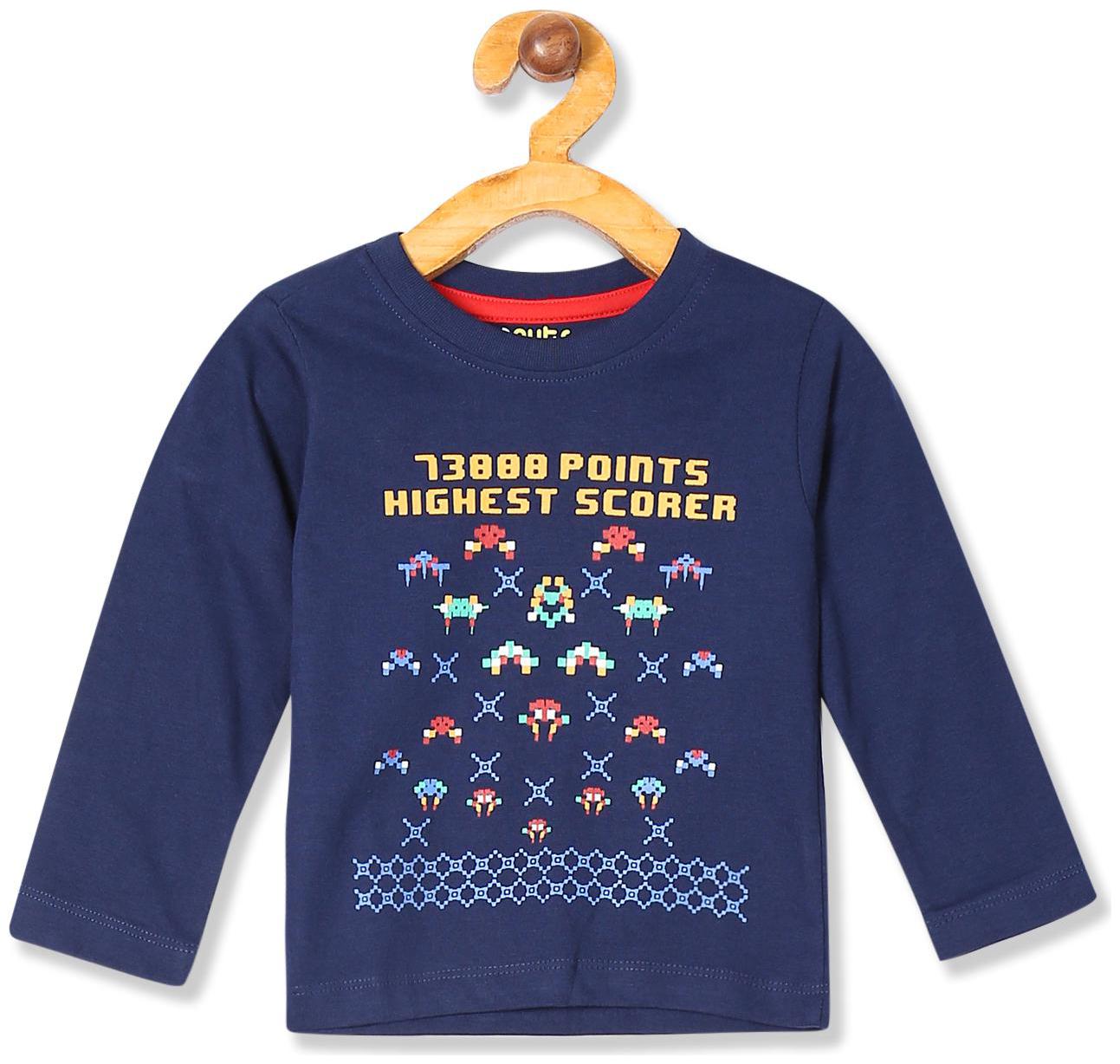 

Donuts Cotton Printed T shirt for Baby Boy - Blue