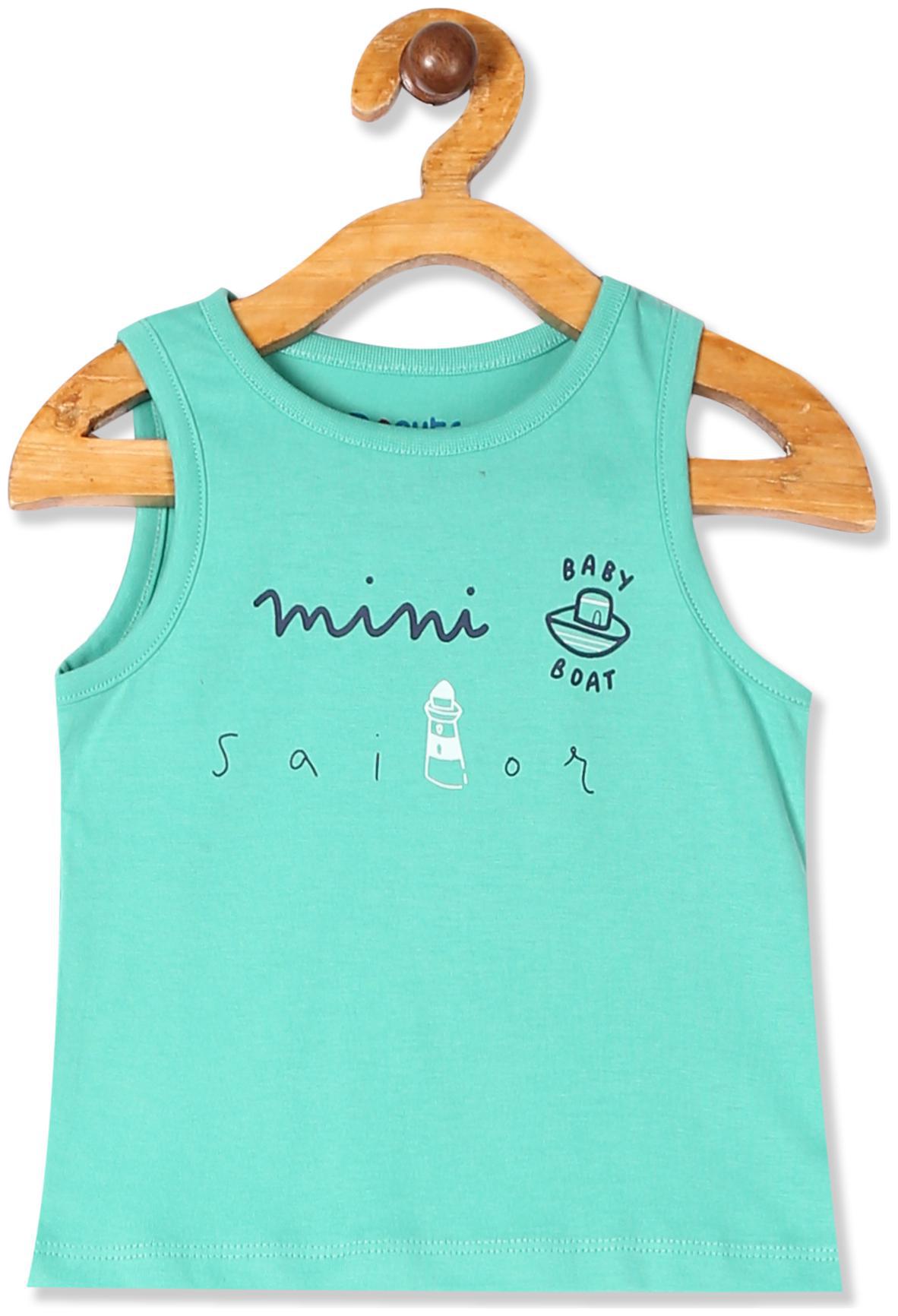 

Donuts Cotton Printed T shirt for Baby Boy - Green