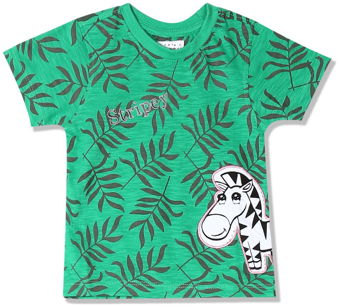 

Donuts Cotton Printed T shirt for Baby Boy - Green