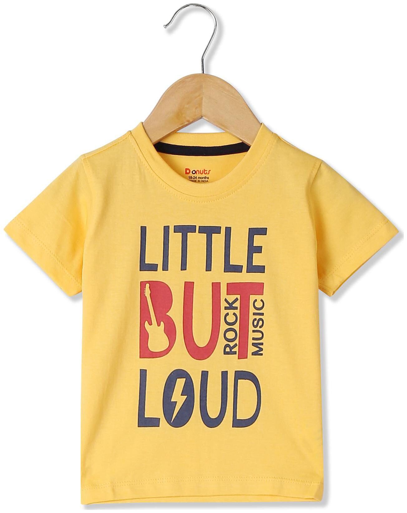 

Donuts Cotton Printed T shirt for Baby Boy - Yellow