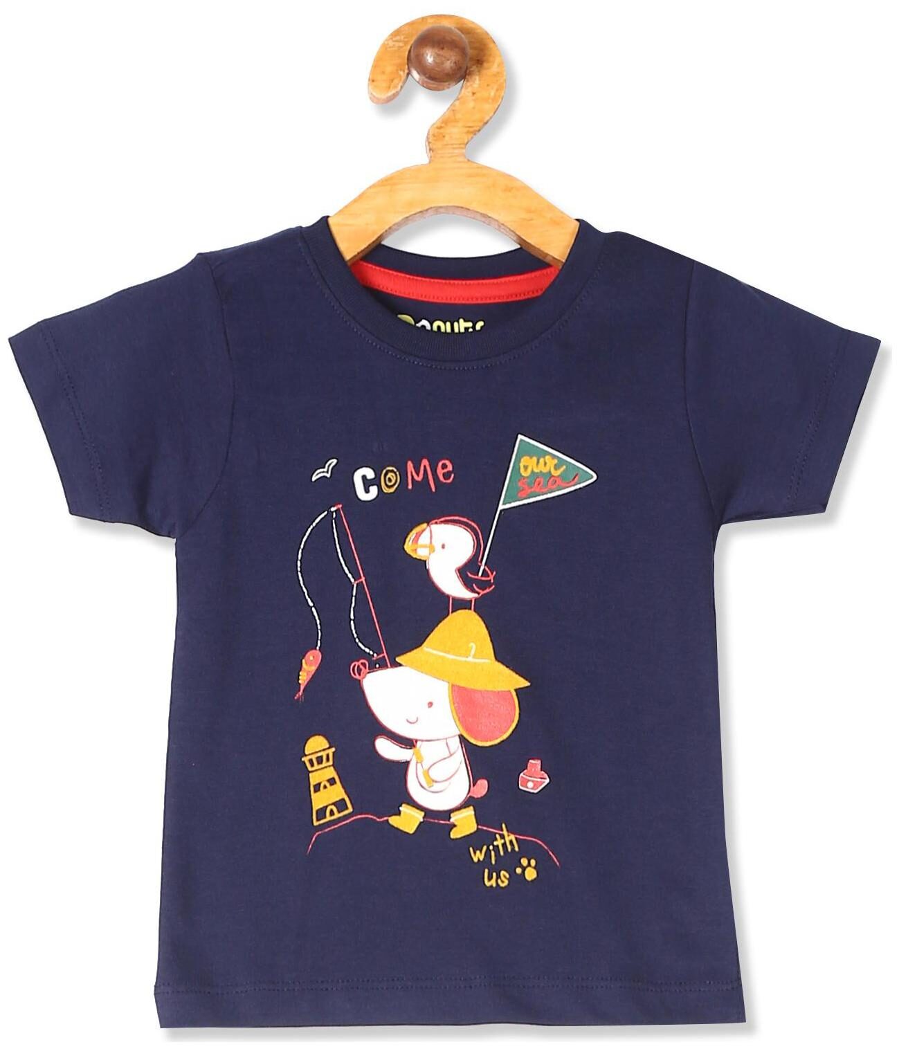 

Donuts Cotton Printed T shirt for Baby Boy - Blue