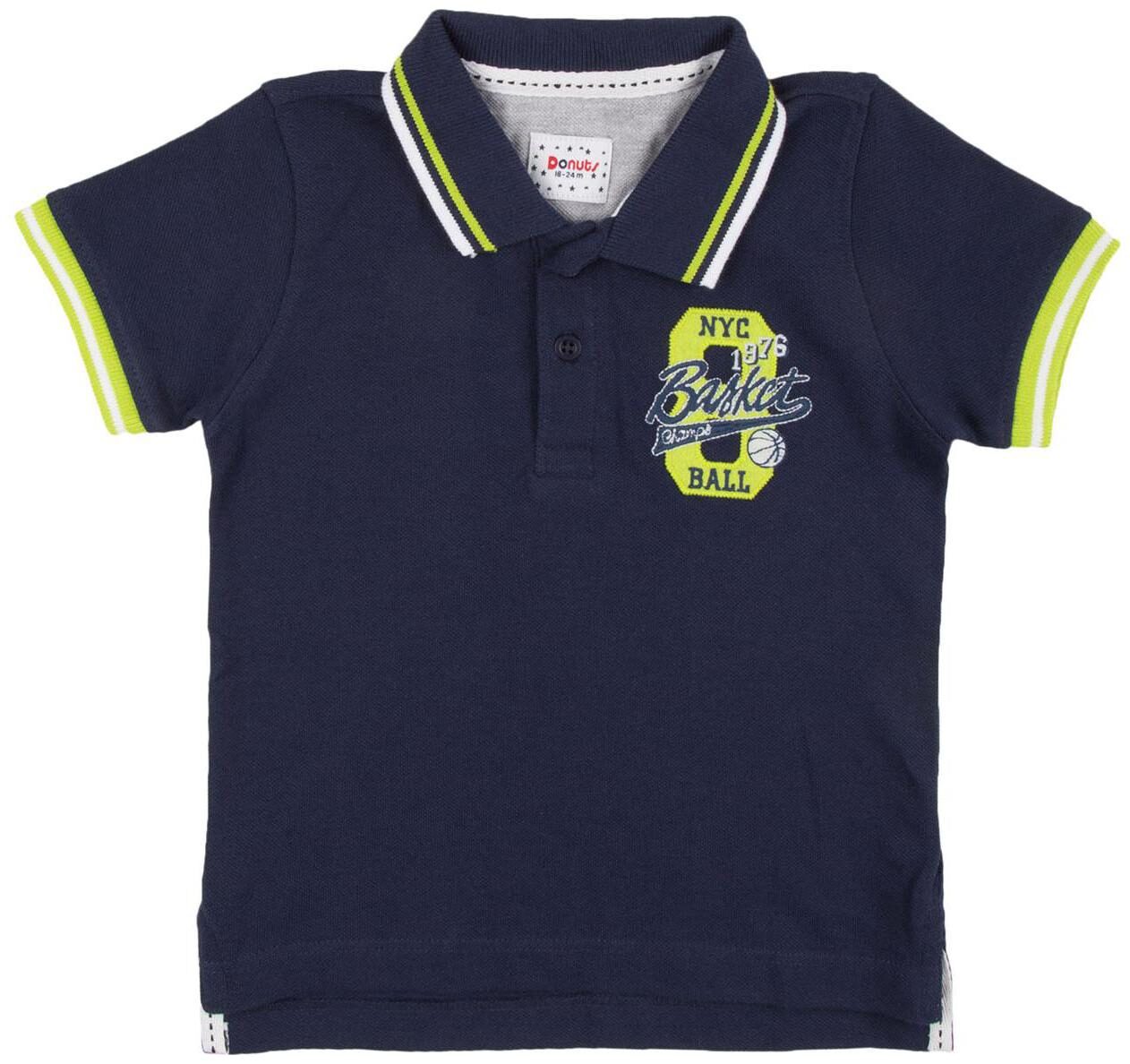

Donuts Cotton Solid T shirt for Baby Boy - Blue
