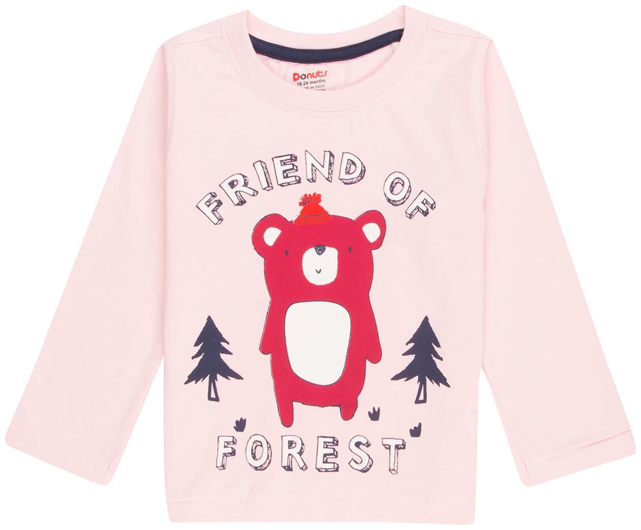 

Donuts Cotton Printed T shirt for Baby Boy - Pink