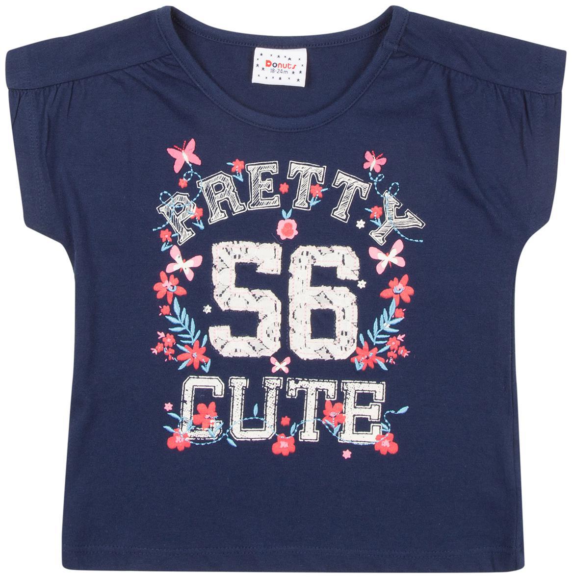 

Donuts Cotton Printed Top for Baby Girl - Blue