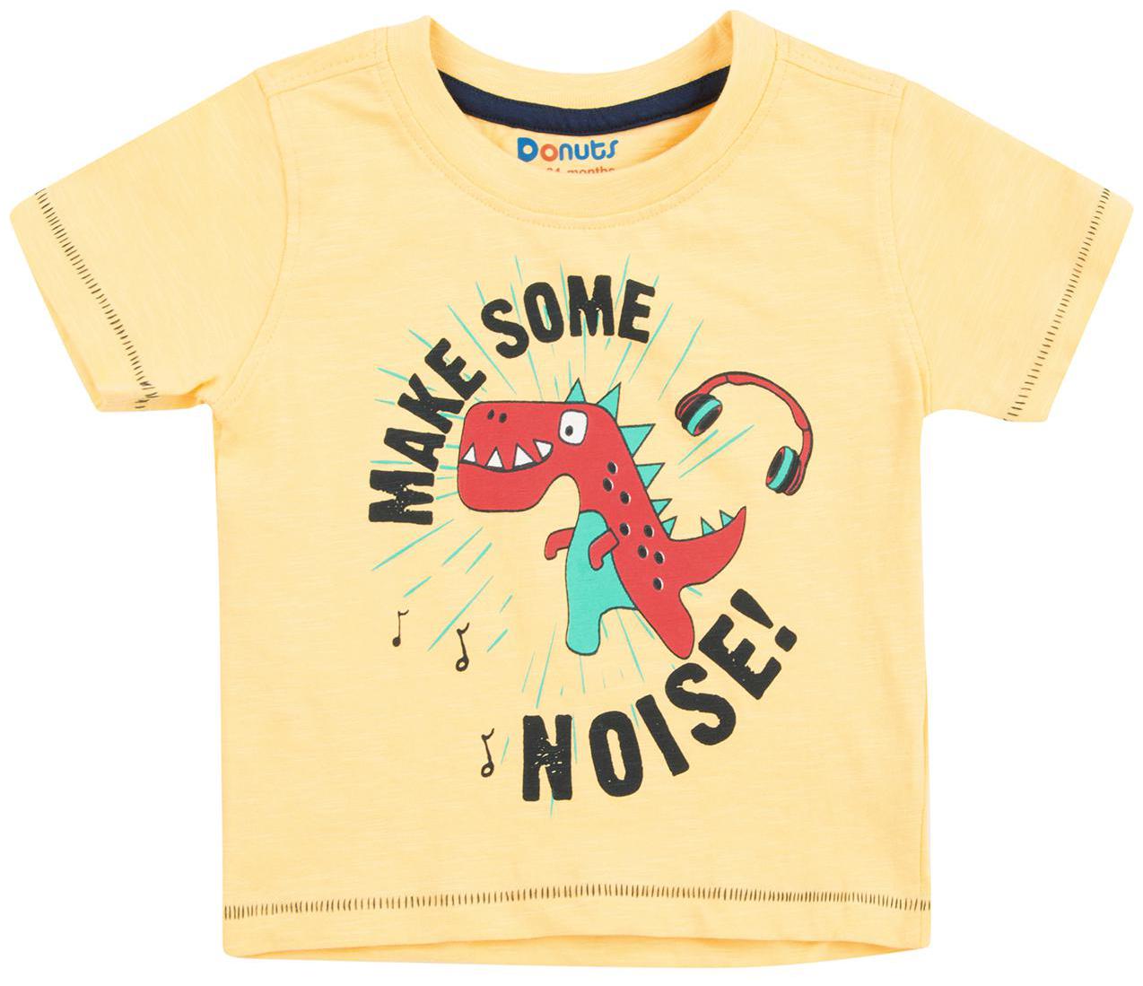 

Donuts Cotton Printed T shirt for Baby Boy - Yellow