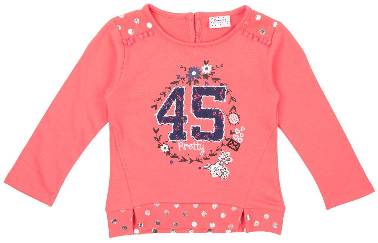 

Donuts Cotton Printed Top for Baby Girl - Pink