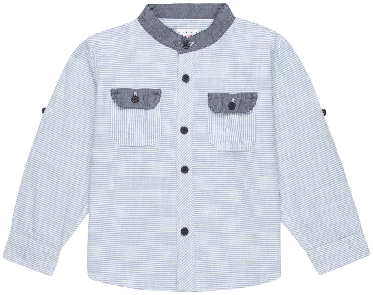 

Donuts Cotton Striped Shirt for Baby Boy - Blue
