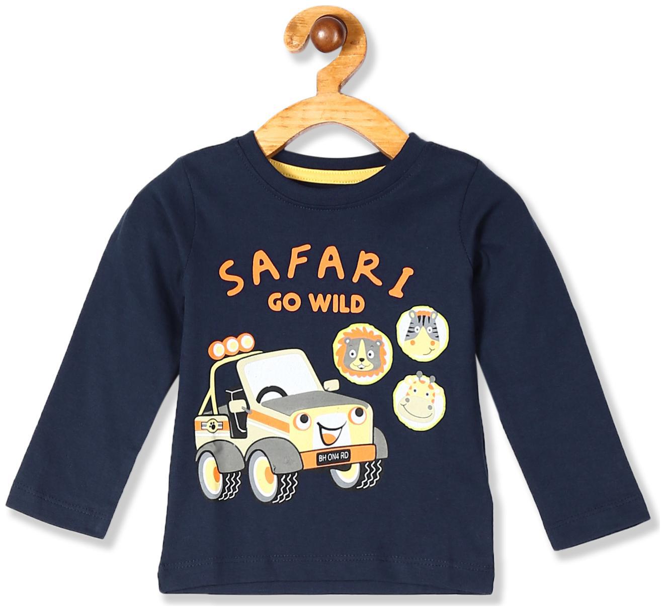 

Donuts Cotton Printed T shirt for Baby Boy - Blue