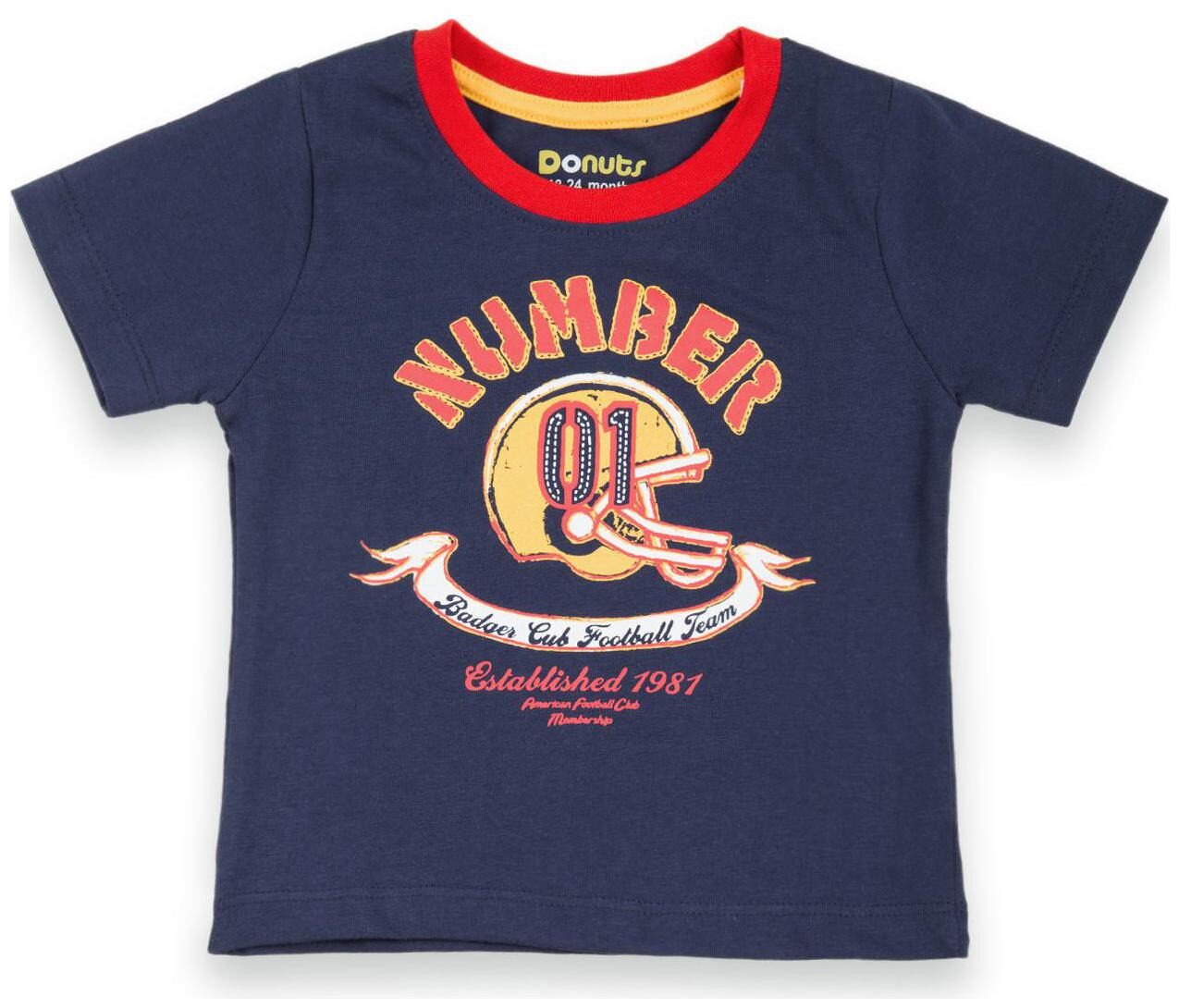 

Donuts Cotton Printed T shirt for Baby Boy - Blue