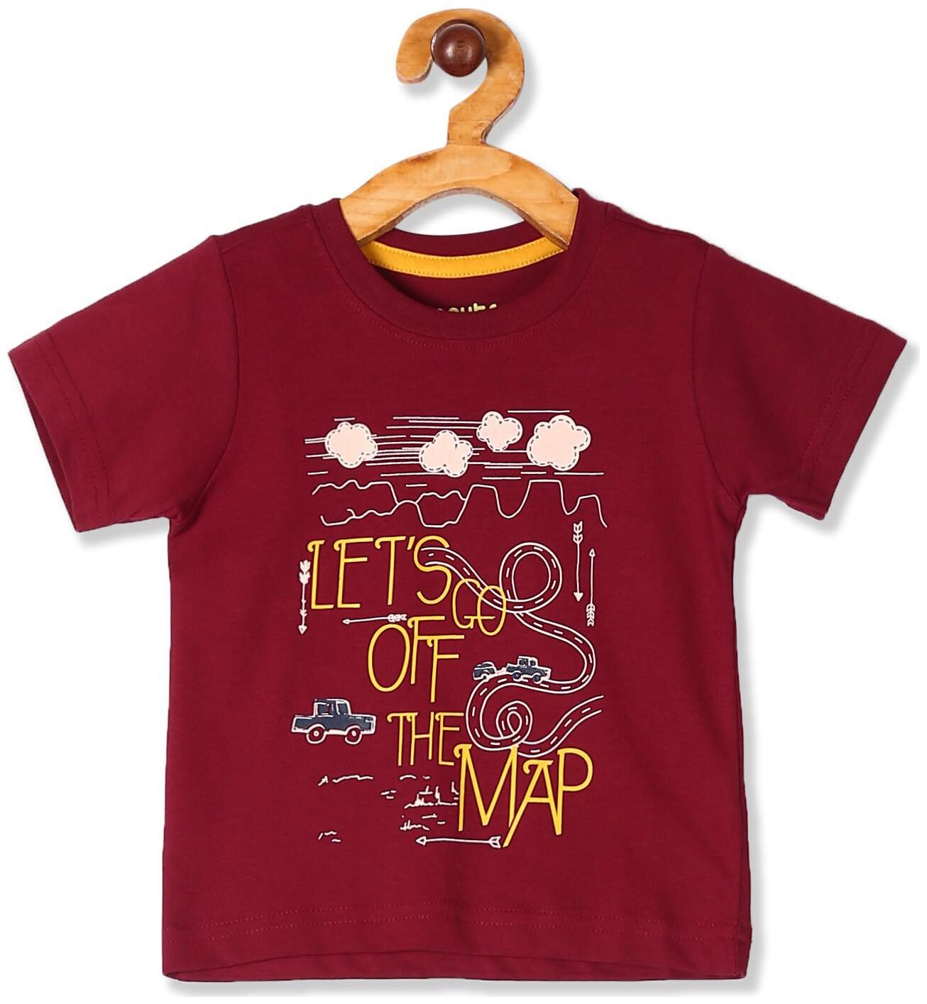 

Donuts Cotton Printed T shirt for Baby Boy - Red