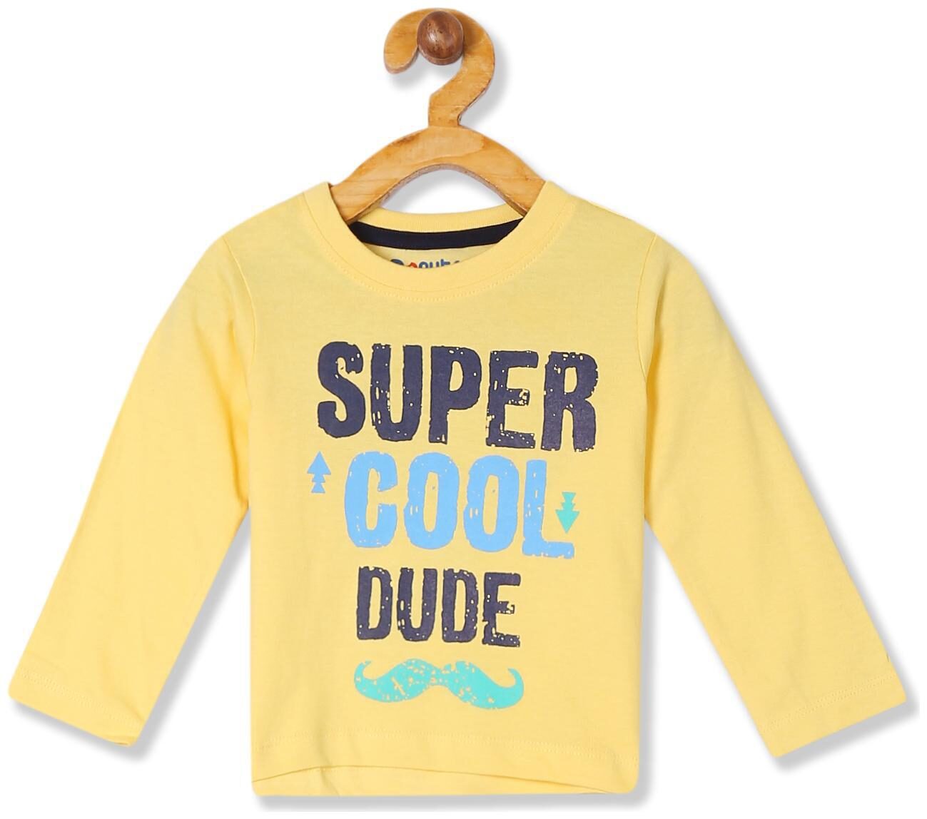 

Donuts Cotton Printed T shirt for Baby Boy - Yellow