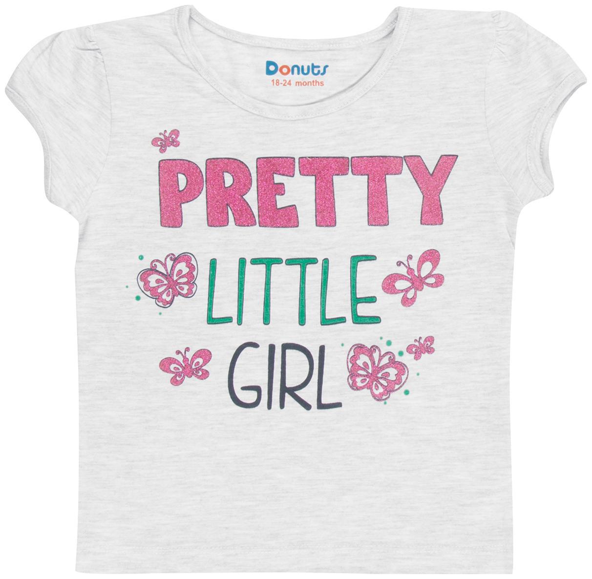 

Donuts Cotton Printed T shirt for Baby Girl - Grey