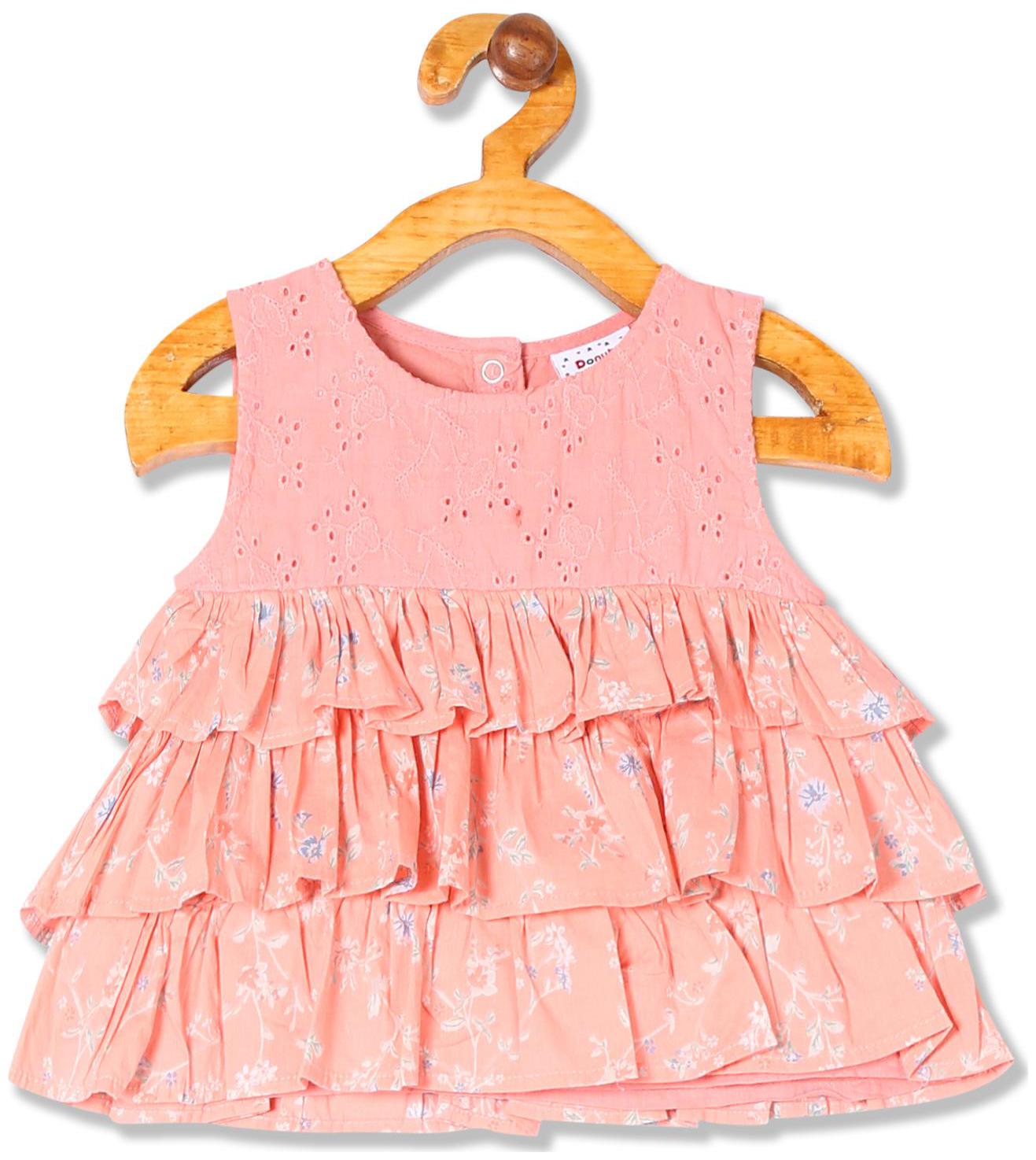 

Donuts Cotton Printed Top for Baby Girl - Pink