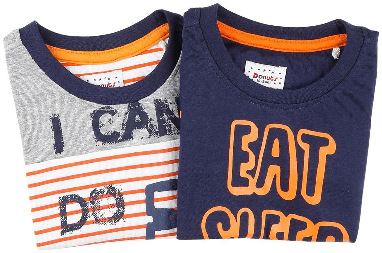 

Donuts Cotton Printed T shirt for Baby Boy - Multi