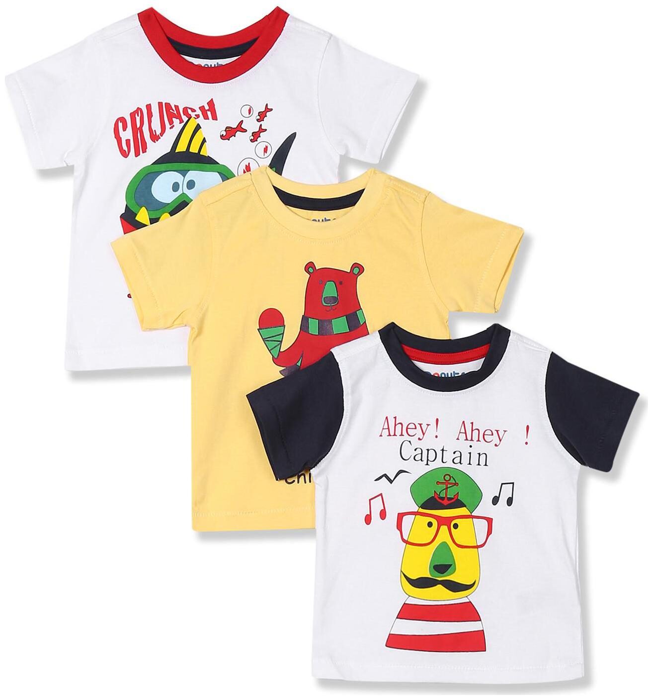 

Donuts Cotton Printed T shirt for Baby Boy - Multi