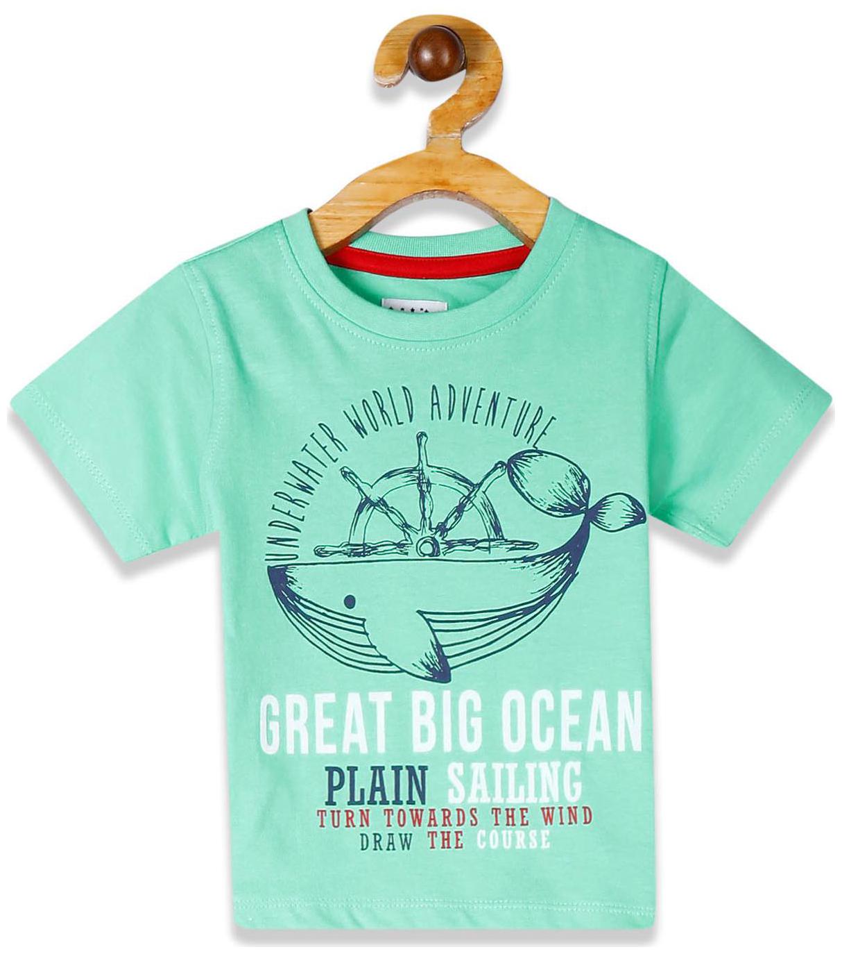 

Donuts Cotton Printed T shirt for Baby Boy - Green