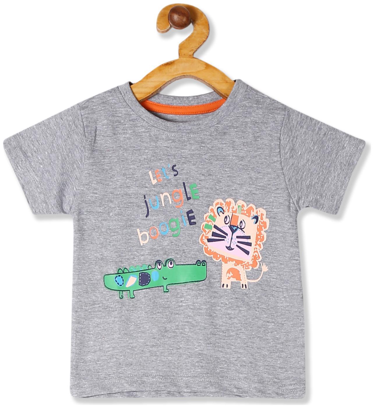 

Donuts Cotton Printed T shirt for Baby Boy - Grey