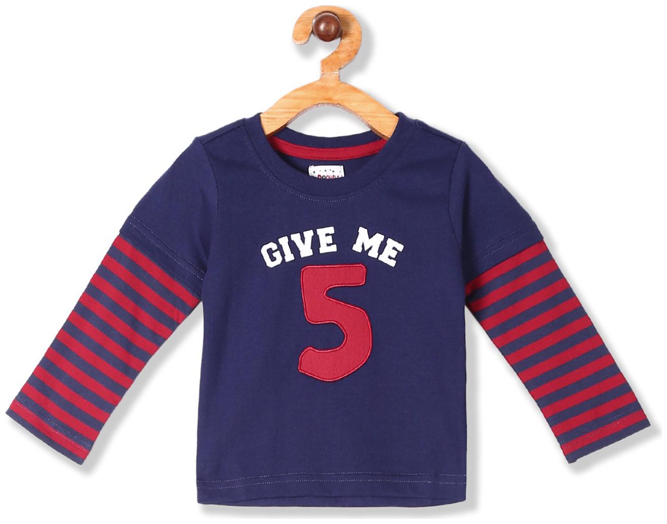 

Donuts Cotton Printed T shirt for Baby Boy - Blue