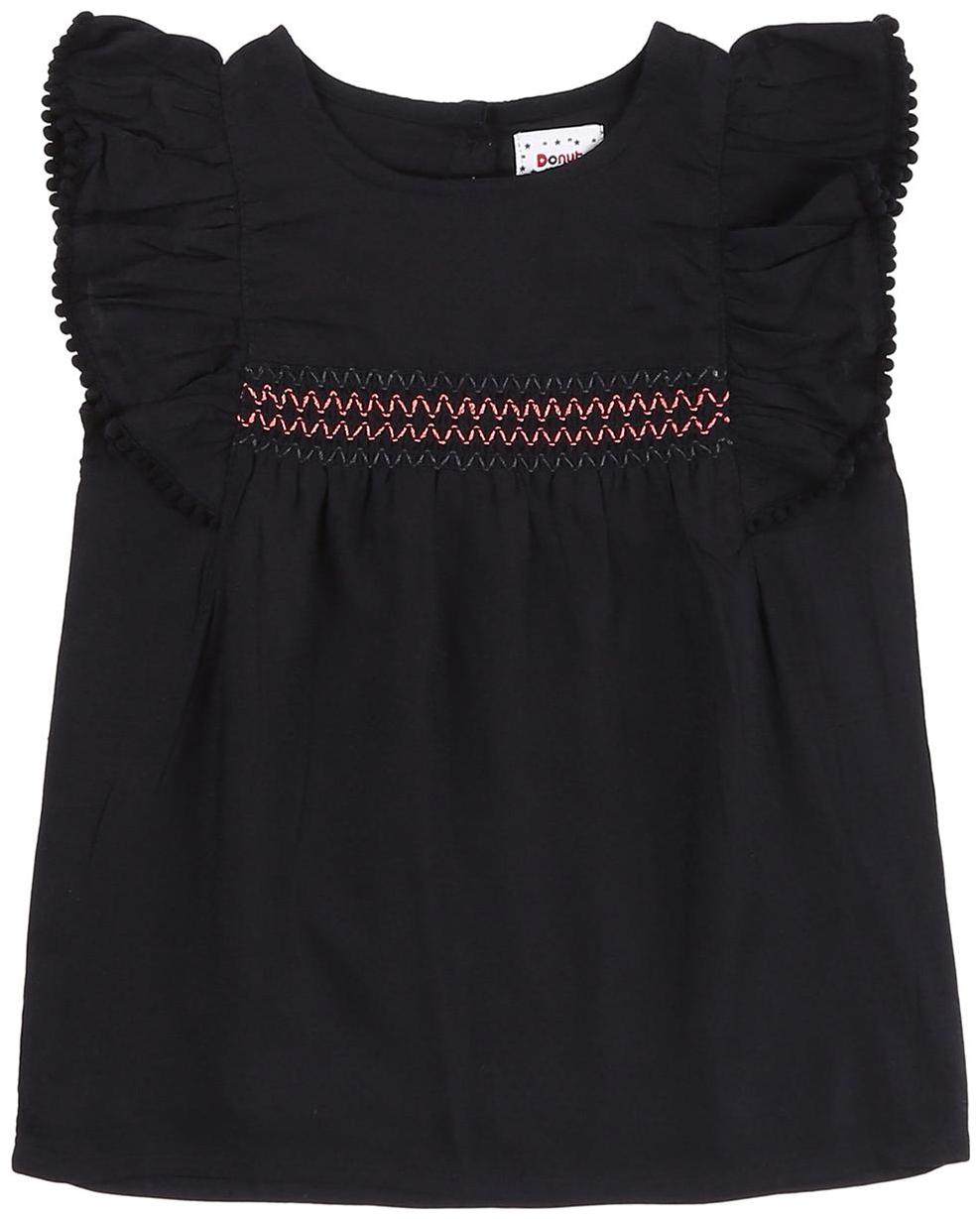 

Donuts Viscose Solid Top for Baby Girl - Blue