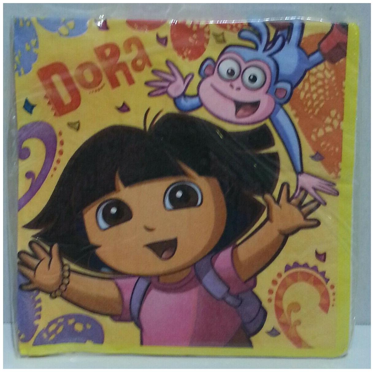 

DORA THE EXPLORER LUNCHEON NAPKINS 16 Pk - PARTY SUPPLIES 2 ply