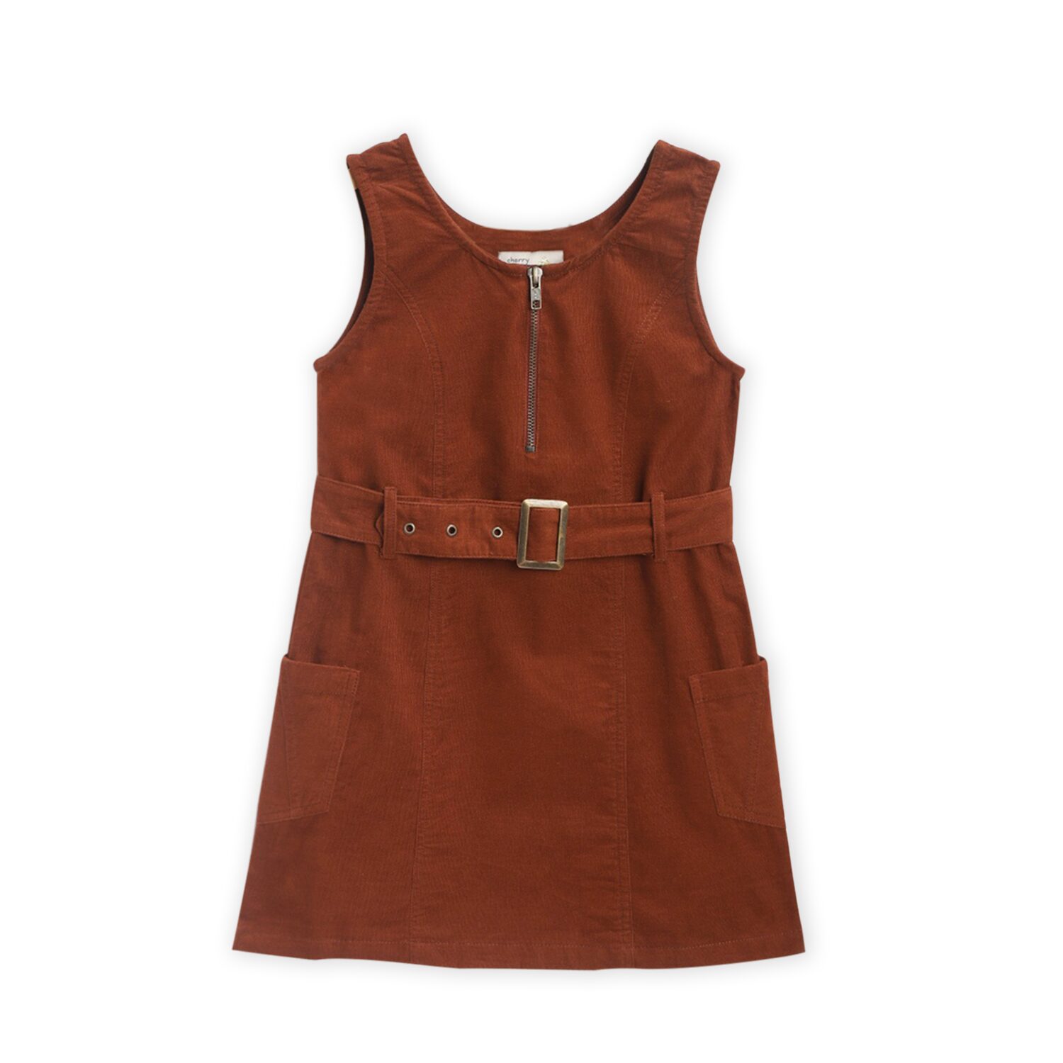 

Cherry Crumble By Nitt Hyman Brown Cotton Blend Sleeveless Above Knee Princess Frock ( Pack of 1 )
