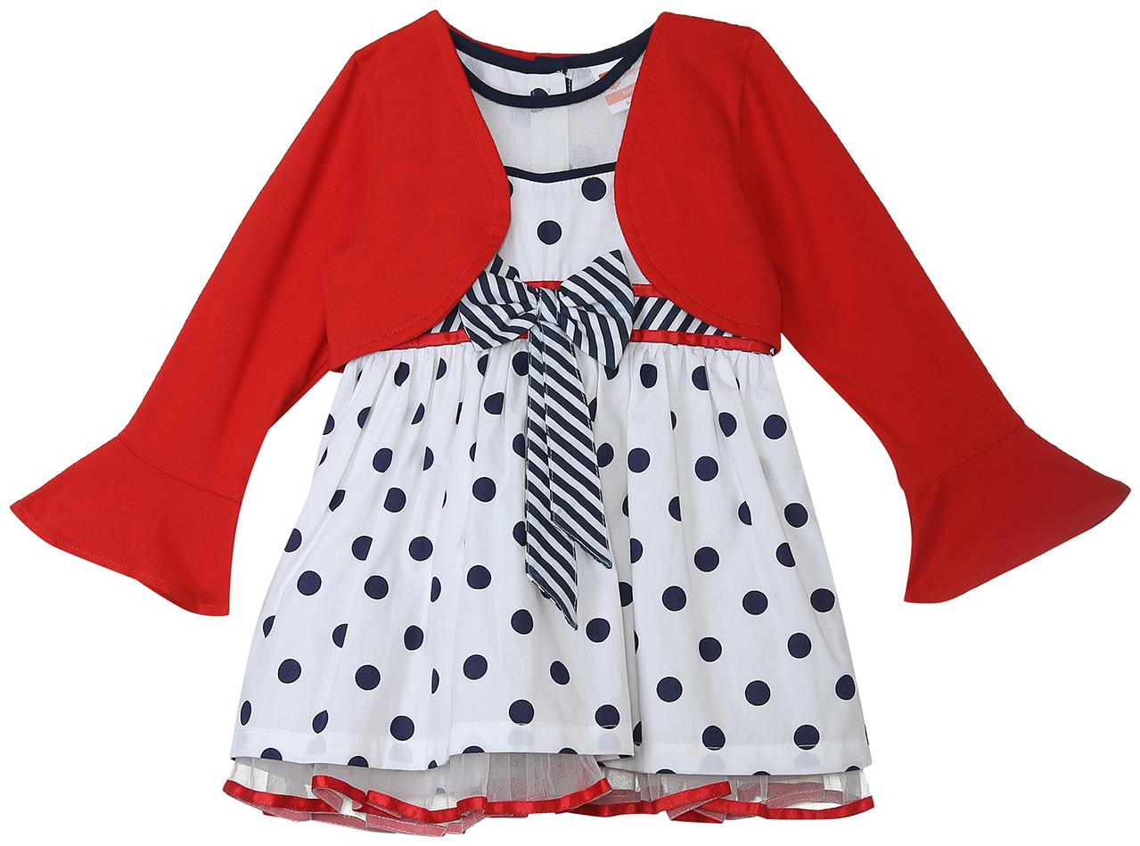 

612 League Baby girl Cotton Printed Princess frock - Pink