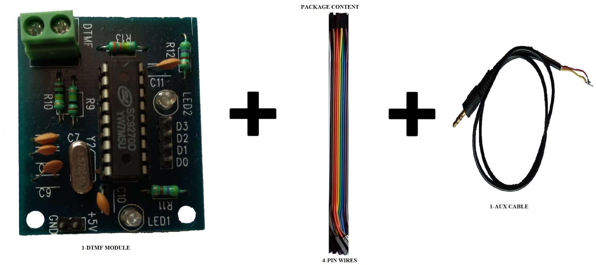 

DTMF(Dual Tone Multiple Frequency ) Decoder Module With 4-Bit Output