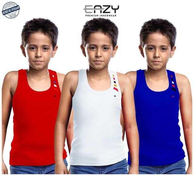 Eazy Vest For Boys - Multi , Pack of 3