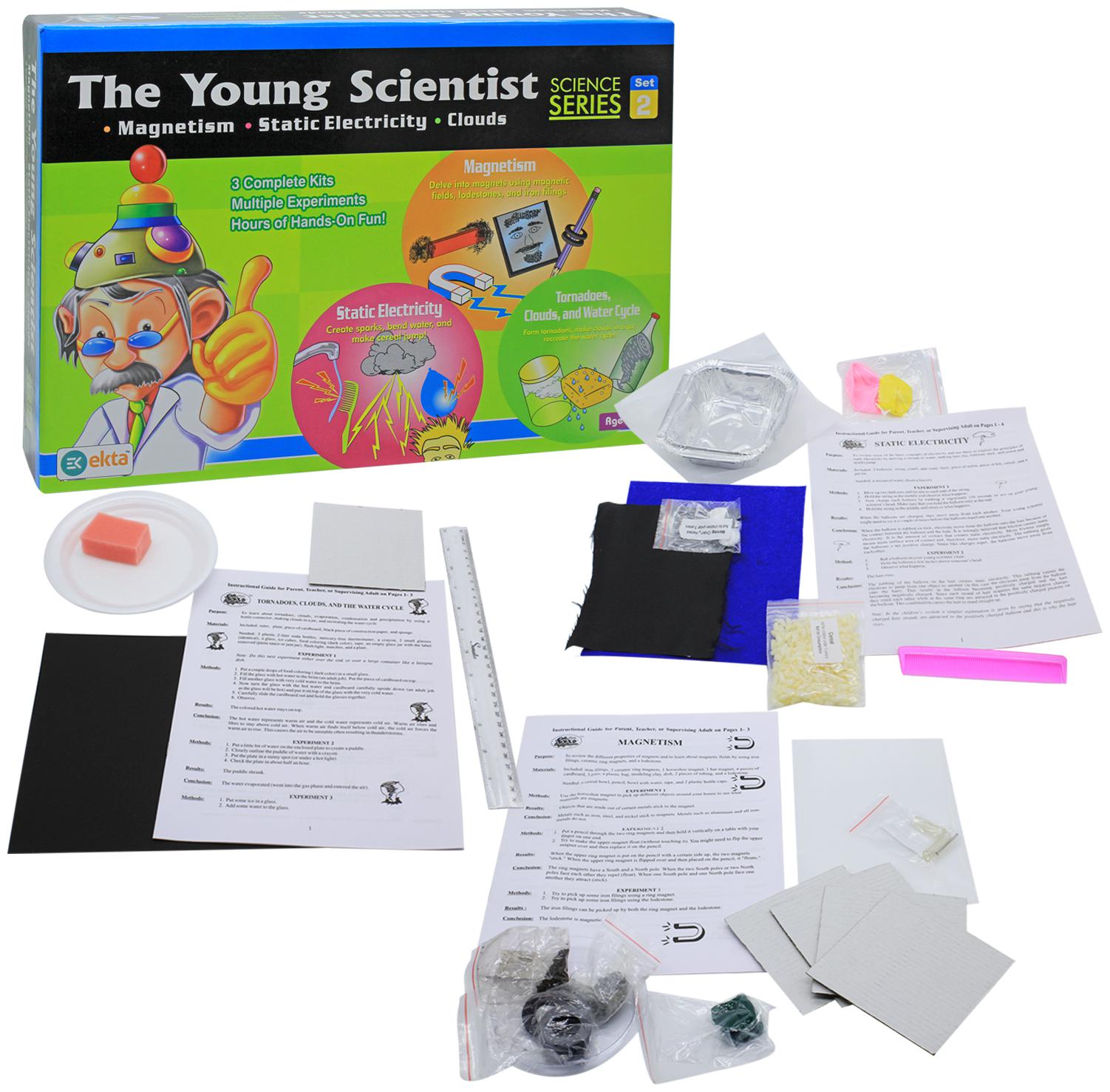

Ekta The Young Scientist-2(Magnetism Electricity CloudsDo It YourSelf Kit)