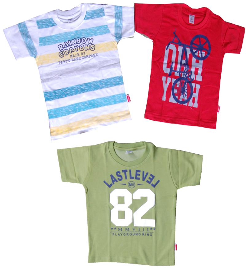 

Elegant Mosquito Net Boy Cotton blend Printed T-shirt - Multi