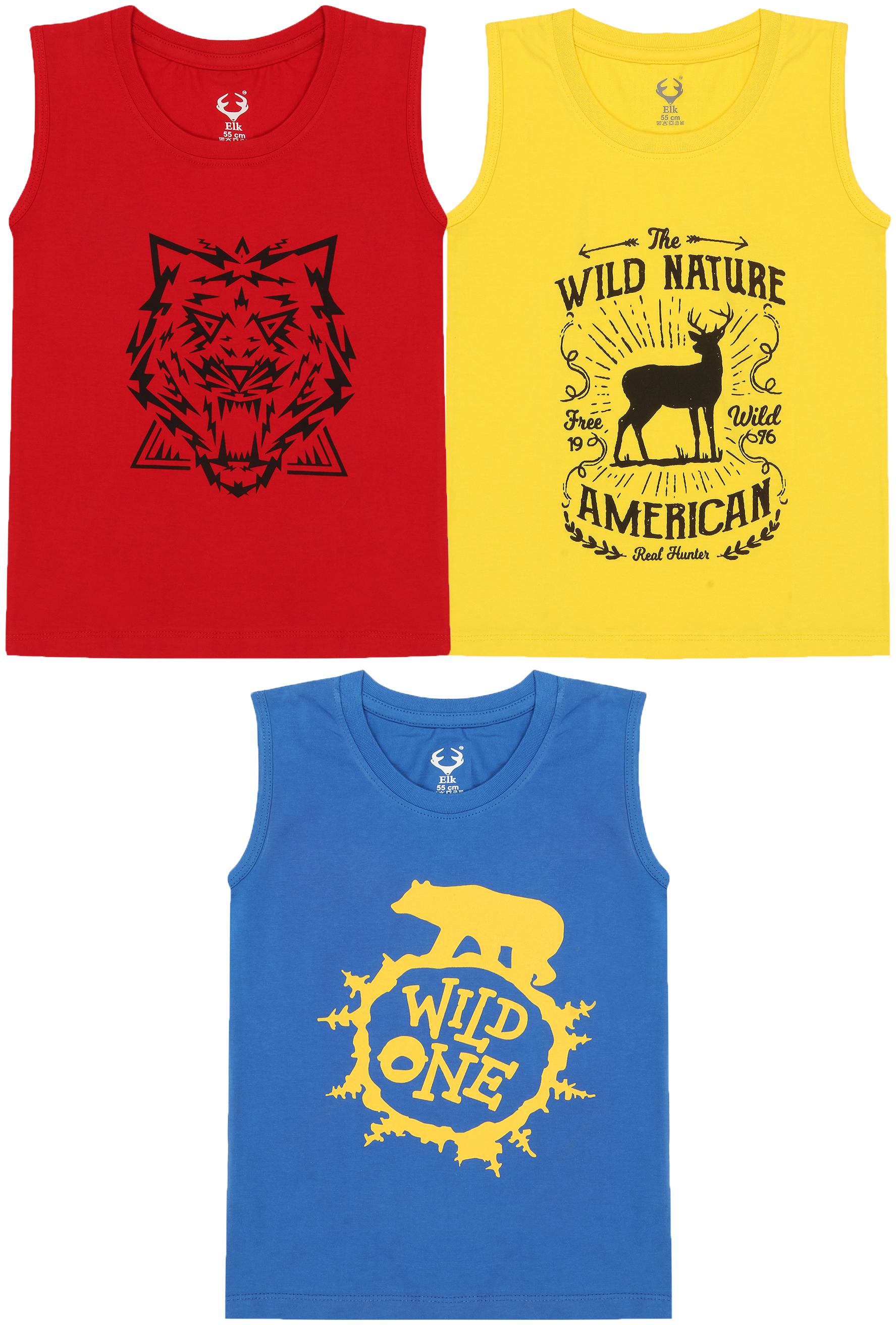 

ELK Boy Cotton Printed T-shirt - Multi