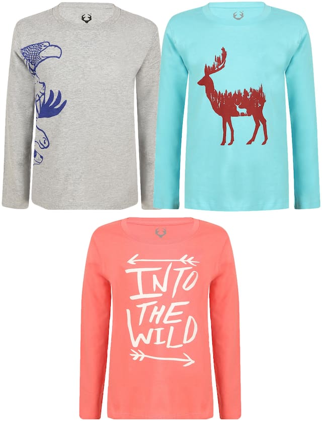 ELK Boy Cotton Printed T-shirt - Multi