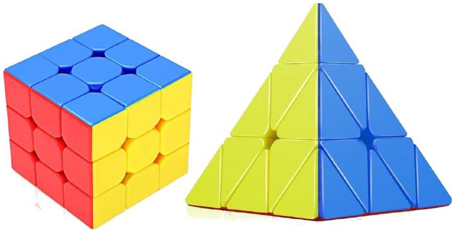 

Emob High Speed Stickerless 3x3 Pyraminx Magic Rubik Cube Puzzle toy