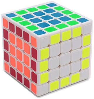 Emob Neon Rubik Cube With 5x5x5 speed puzzle Magic Ultra Smooth Twist
