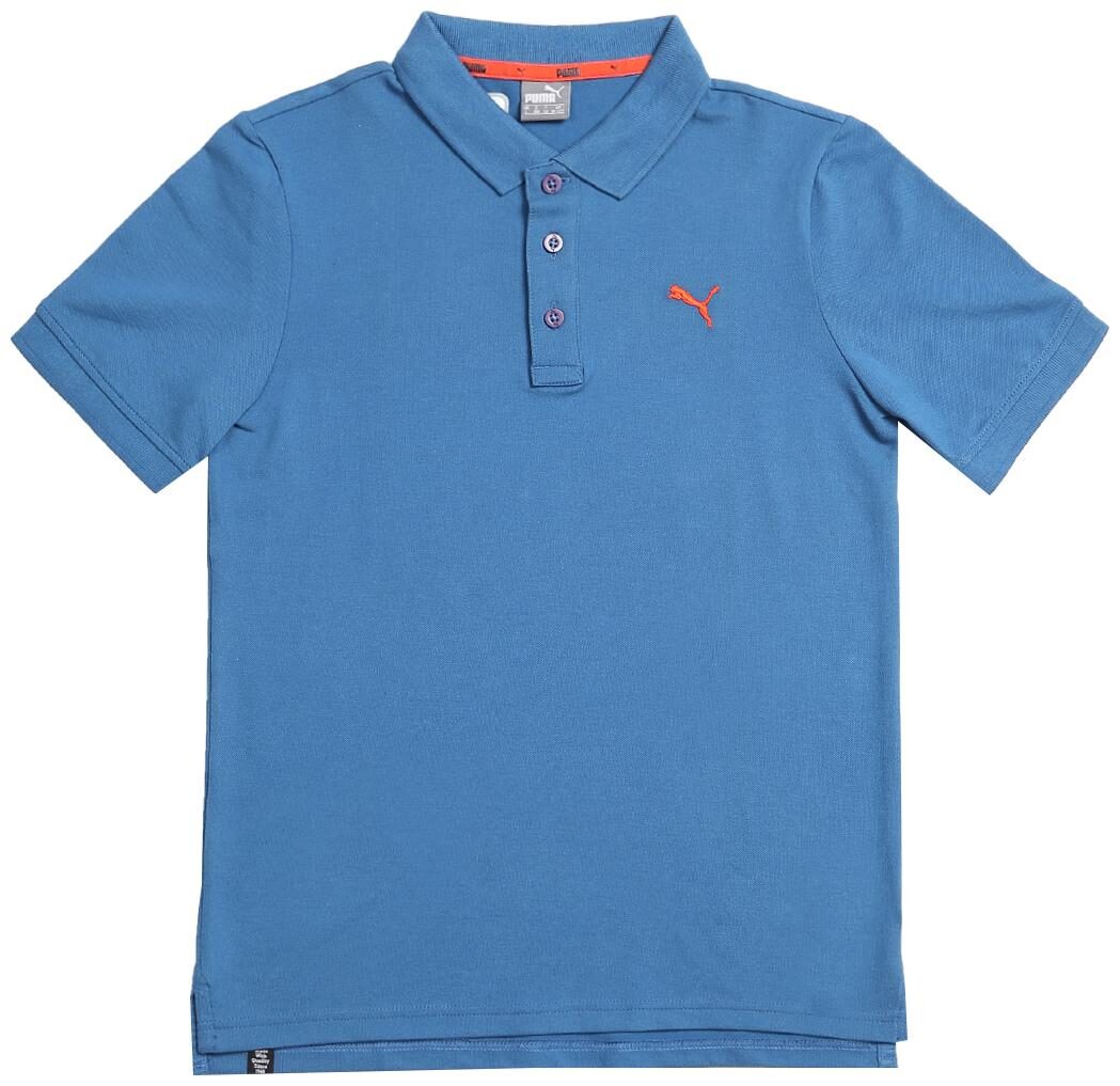 

Puma Boy Cotton Solid T-shirt - Blue