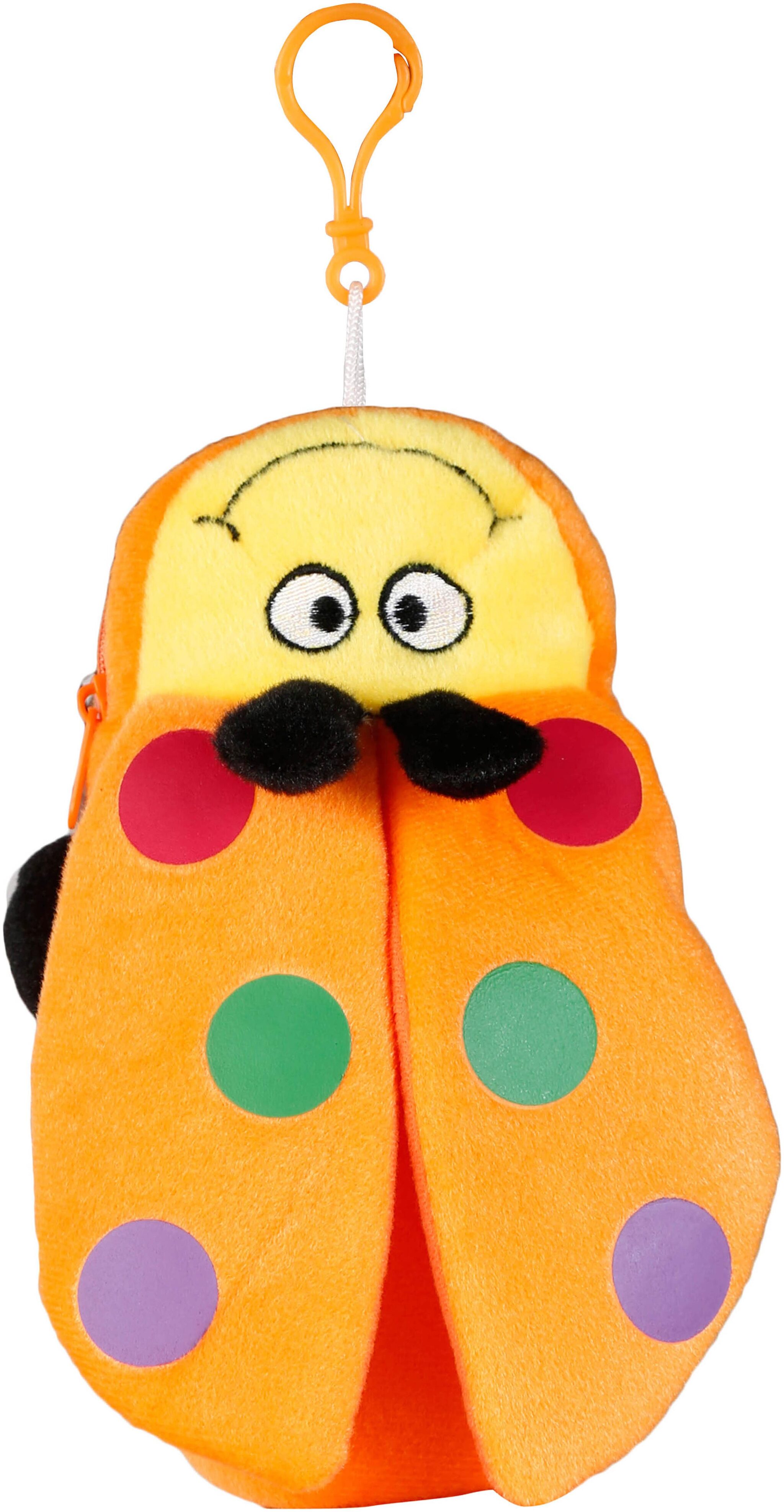 

FabSeasons Orange Bee shaped Fur Pencil pen Stationary Pouch for Kids Ideal for Gifting