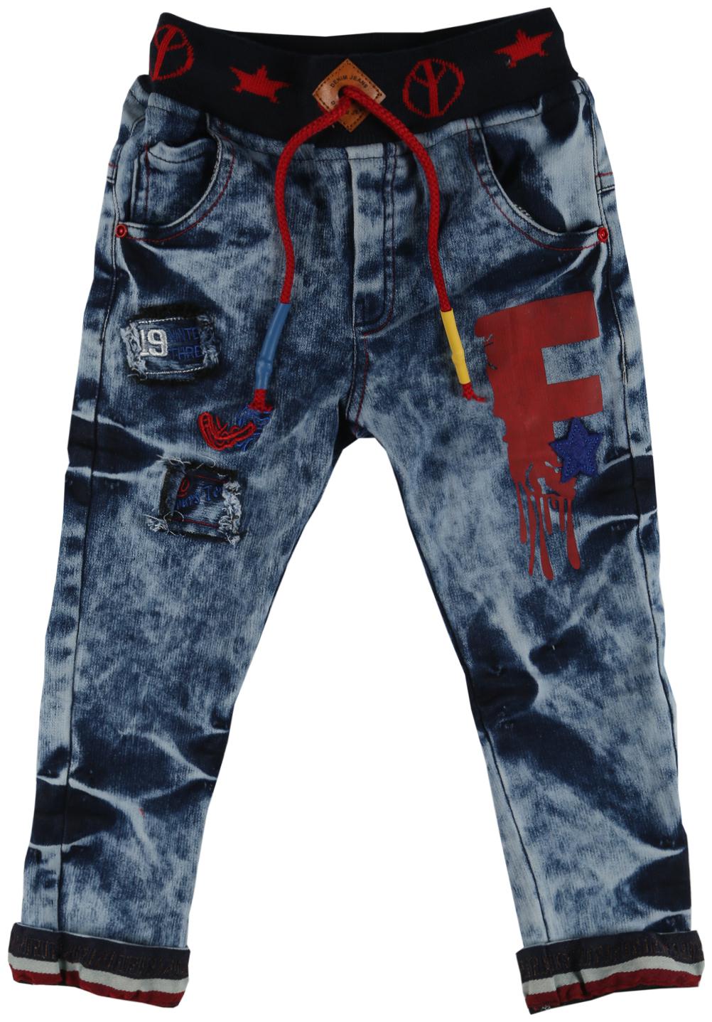 

TOONYPORT Baby boy Denim Printed Jeans - Blue