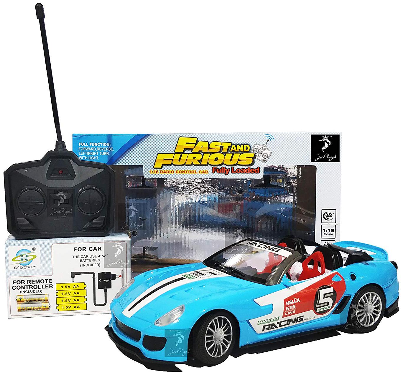 

Fast Furious Full Function Remote Control Car (Bugatti blue)