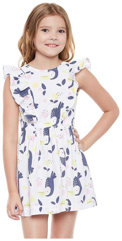 

Oxolloxo White Cotton Sleeveless Knee Length Princess Frock ( Pack of 1 )