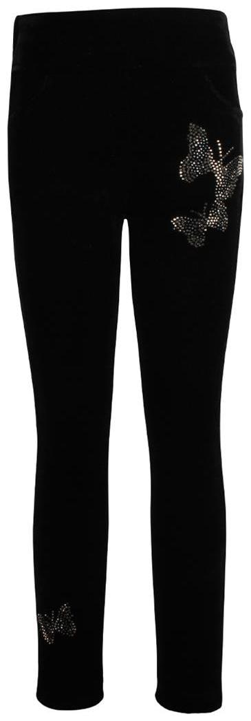 

Fitted Leggings Embellished With Rhinestones